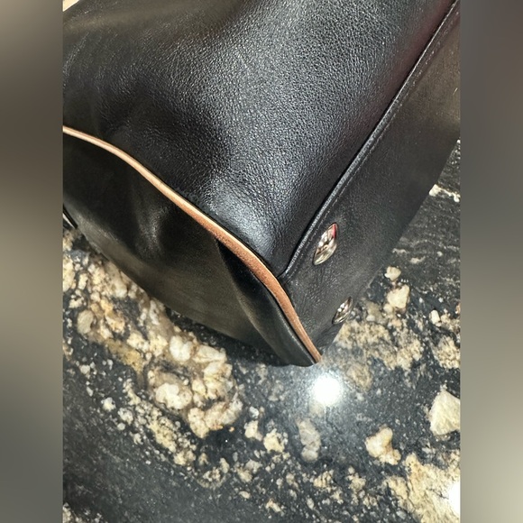 Coach Black and Cream Satchel - Picture 13 of 14